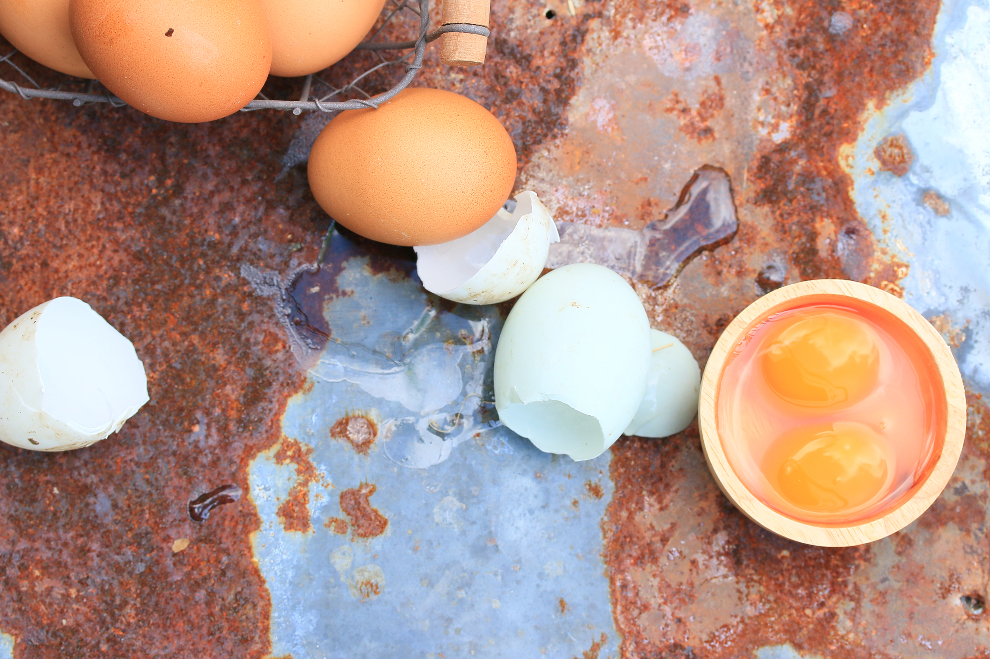 Huevos frescos, ricos en Zinc
